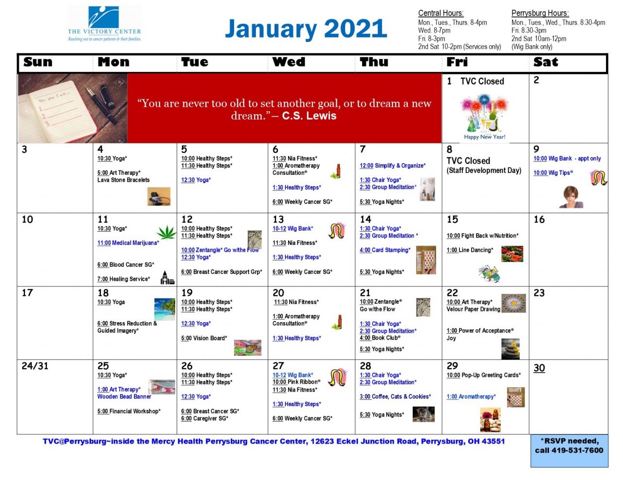 Calendar The Victory Center